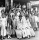 Korea: The 'Hermit Kingdom' awakening - boys school (those with hats on are married), Seoul, early 20th century