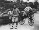 The rickshaw began as a two or three-wheeled passenger cart, called a pulled rickshaw, generally pulled by one man with one passenger. The first known use of the term was in 1887.<br/><br/>There are also the cycle rickshaws, also called pedicabs, auto rickshaws and solar rickshaws.<br/><br/>Pulled rickshaws created a popular form of transportation, and a source of employment, within Asian cities in the 19th century. Their popularity declined as cars, trains and other forms of transportation became widely available.